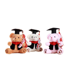 12cm Graduation Bear Keychain with Scroll (Deliver in 4-6 weeks)