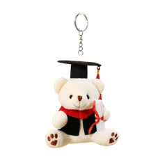 12cm Graduation Bear Keychain with Scroll (Deliver in 4-6 weeks)