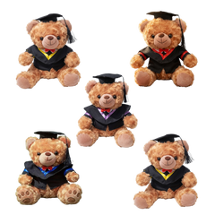 25cm Graduation Gown Bear Soft Toy (Deliver in 4-6 weeks)