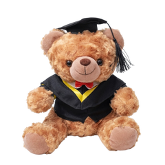 25cm Graduation Gown Bear Soft Toy (Deliver in 4-6 weeks)