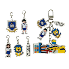 Acrylic Keychain with Charms (Deliver in 4-6 weeks)