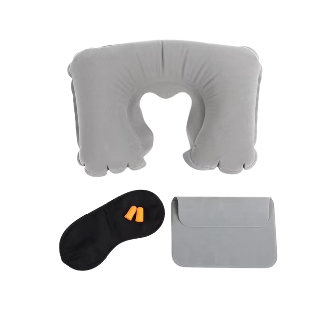 Inflatable Neck Pillow w/ Eye Mask (Deliver in 4-6 weeks)