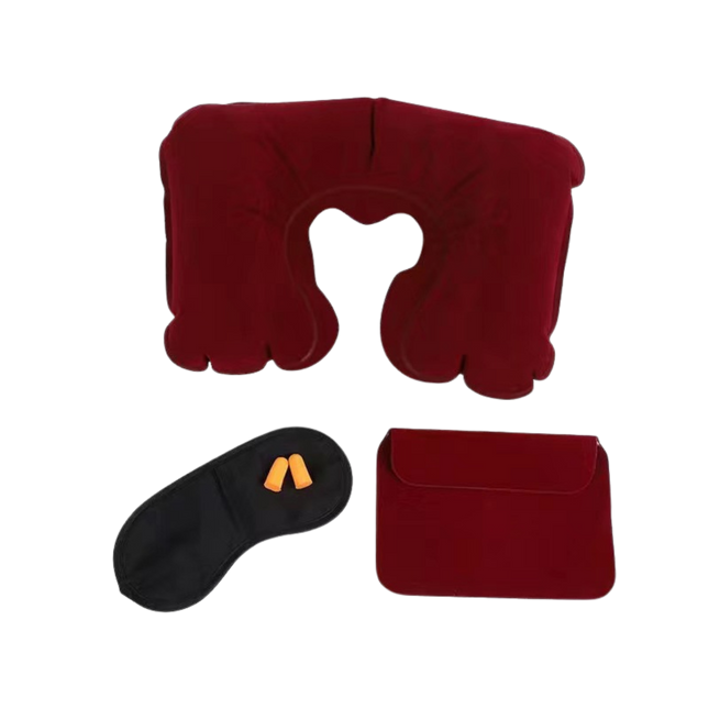 Inflatable Neck Pillow w/ Eye Mask (Deliver in 4-6 weeks)