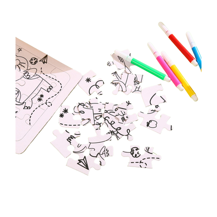 DIY Colouring Puzzle Set