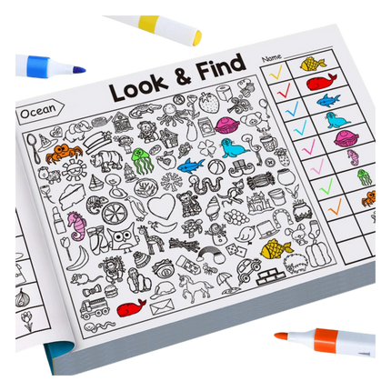 Spot the Difference Colouring Book