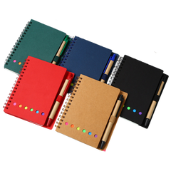 Sticky Notes Coil Notepad w/ Pen (Deliver in 4-6 weeks)
