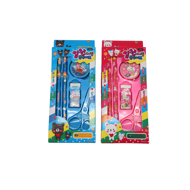 Animal Pattern Pencil Stationery Set