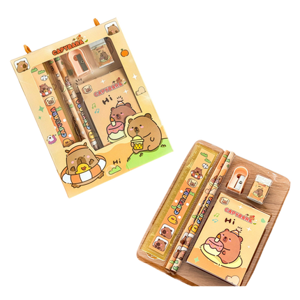 6 Piece Capybara Stationery Set