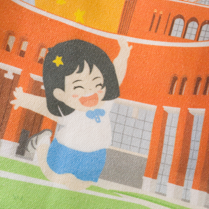 Folding Canvas Bag with Ribbon (Deliver in 4-6 weeks)