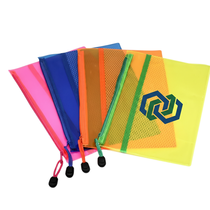 Neon Netting PVC Pouch