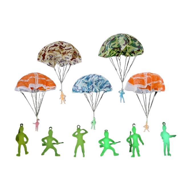 Glow in the Dark Parachute Soldier Toy