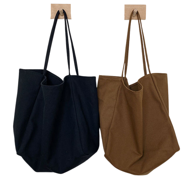 Simple Canvas Shoulder Bag (Deliver in 4-6 weeks)