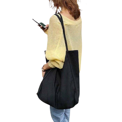 Simple Canvas Shoulder Bag (Deliver in 4-6 weeks)