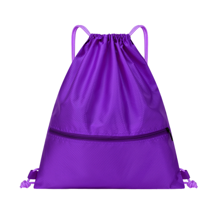 Sports Drawstring Bag w/ Zipper (Deliver in 4-6 weeks)