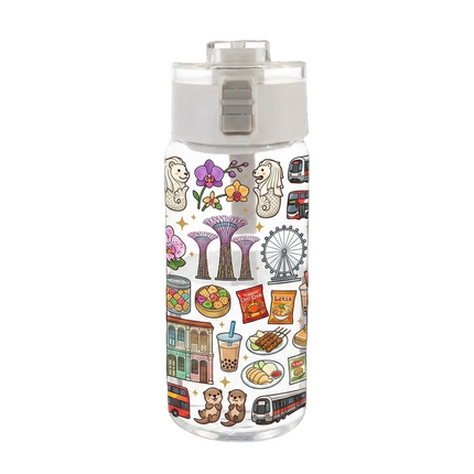 Plastic Water Bottle with Strainer