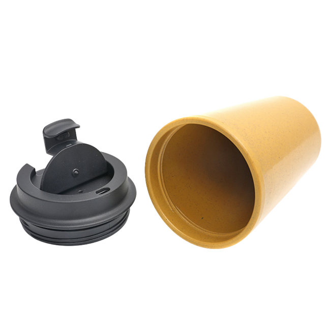 Double Wall Wheat Fibre Coffee Cup (Deliver In 4-6 weeks)