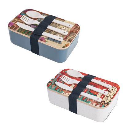 Bamboo Lid Lunch Box Set (Deliver in 4-6 weeks)