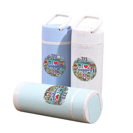 Singapore Themed Double Wall Wheat Fibre Bottle