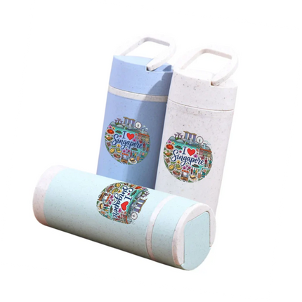 Singapore Themed Double Wall Wheat Fibre Bottle