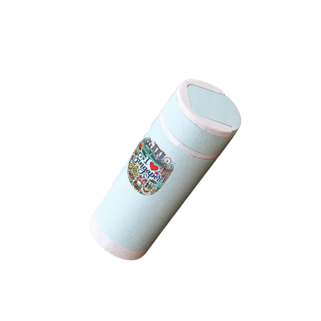 Singapore Themed Double Wall Wheat Fibre Bottle