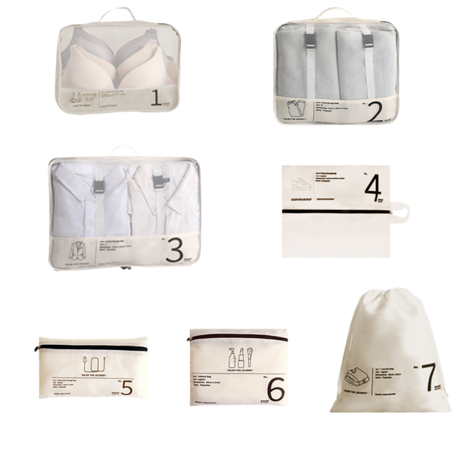 7pc Suitcase Storage Bag Set (Deliver in 4-6 weeks)