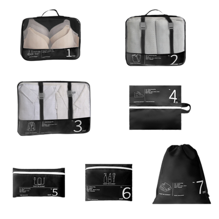 7pc Suitcase Storage Bag Set (Deliver in 4-6 weeks)