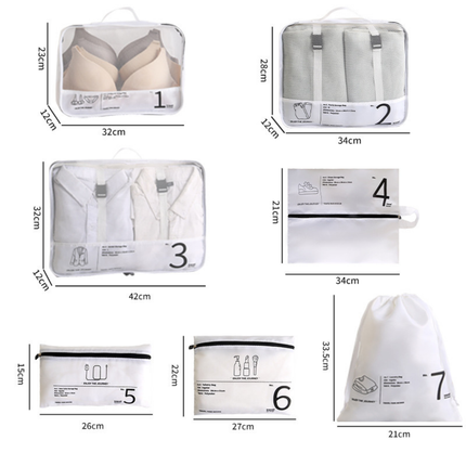 7pc Suitcase Storage Bag Set (Deliver in 4-6 weeks)