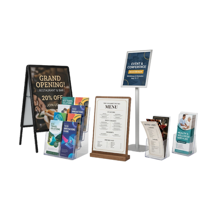 Brochure / Menu / Poster Stands