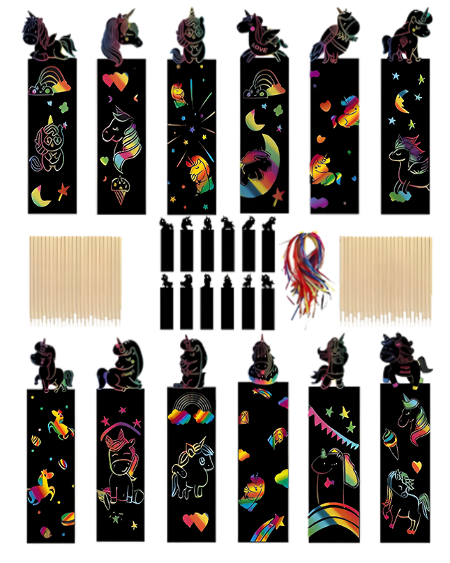DIY Scratch-Off Unicorn Bookmark