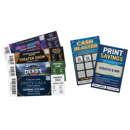 Event Tickets / Scratch Cards