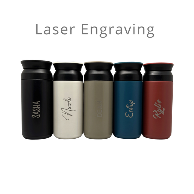 Small Travel Stainless Steel Vacuum Bottle (Name Printing)