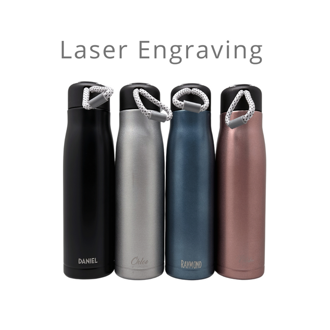 Sports Stainless Steel Vacuum Bottle - 550ml (Name Printing)