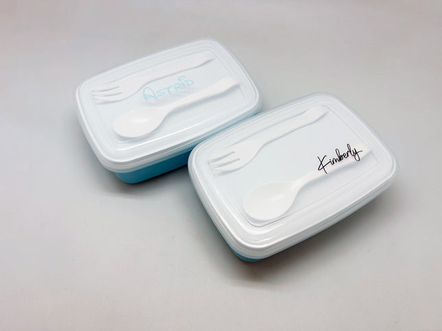 Plastic Lunch Box With Cutlery