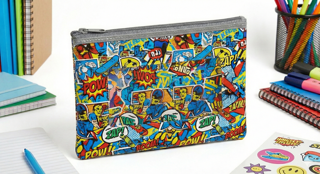 Premium Ultra Thick Transparent Zipper Case A5