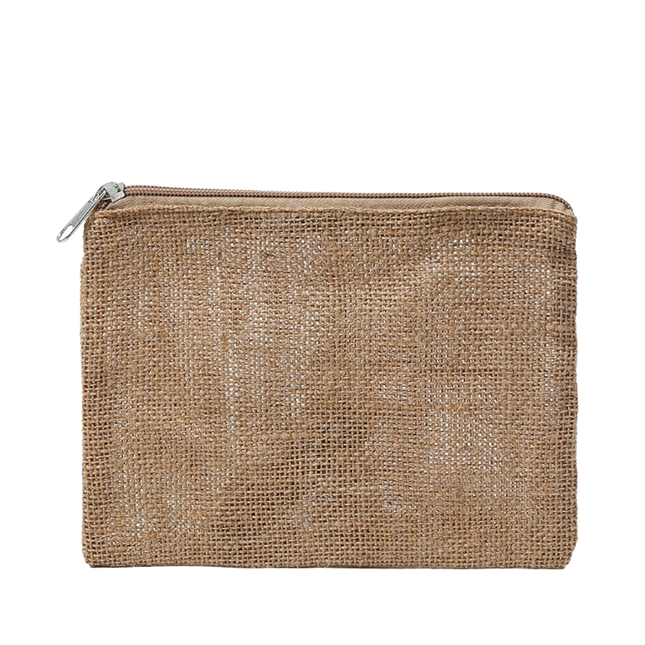 Jute Zipper Pouch (Deliver in 4-6 weeks)
