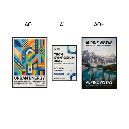 Large-Format Posters (A1-A0+)