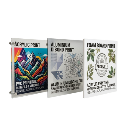 Mounted Wall-Art Prints (Acrylic / Aluminium / Foam)