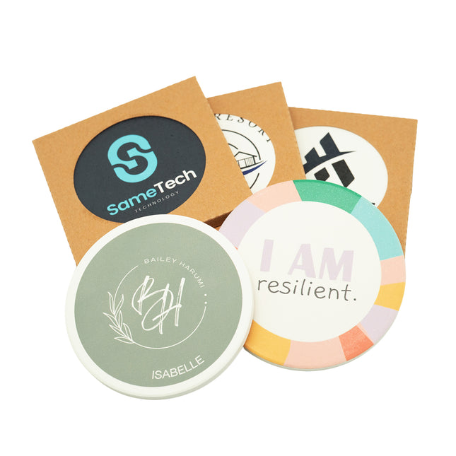 Round Ceramic Coaster (Name Printing)