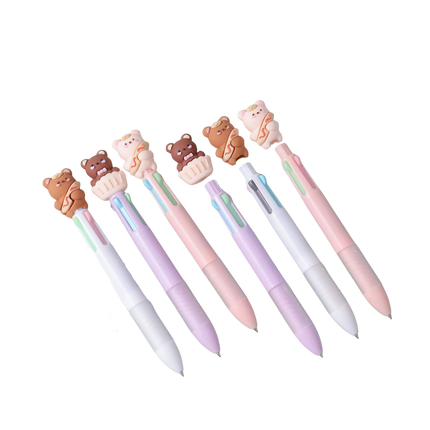 Cute Cartoon 4-Color Ballpoint Pen