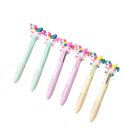 Cute Cartoon 4-Color Ballpoint Pen