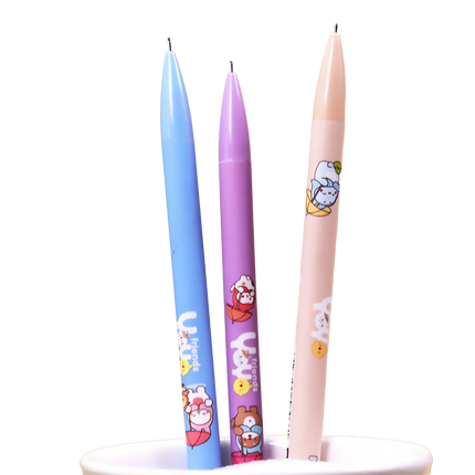 Cartoon Animal Ball Button Mechanical Pencil