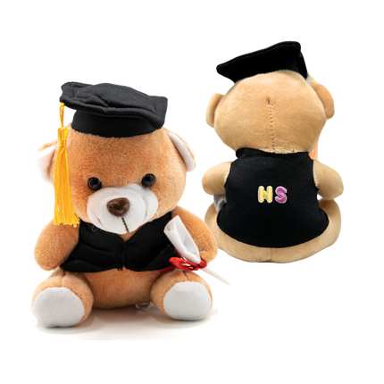 16cm Graduation Soft Bear (Name Printing)