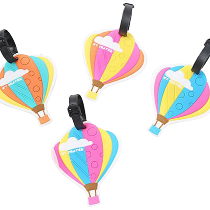 Whimsical Hot Air Balloon Design Luggage Tag