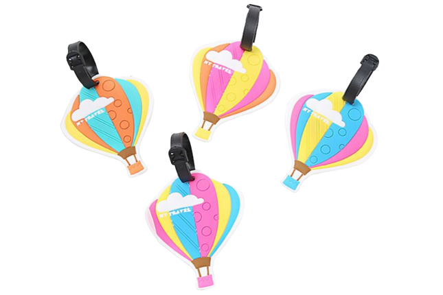 Whimsical Hot Air Balloon Design Luggage Tag