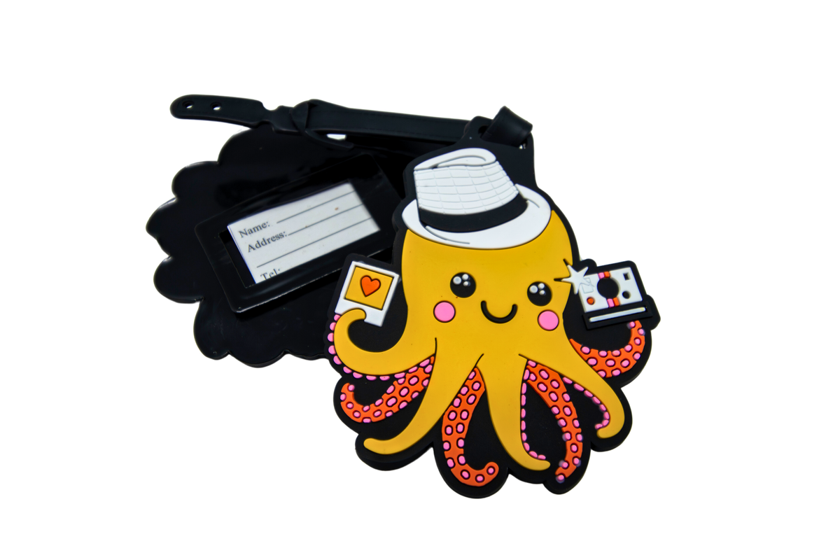 Cute Octopus Animal Design Luggage Tag