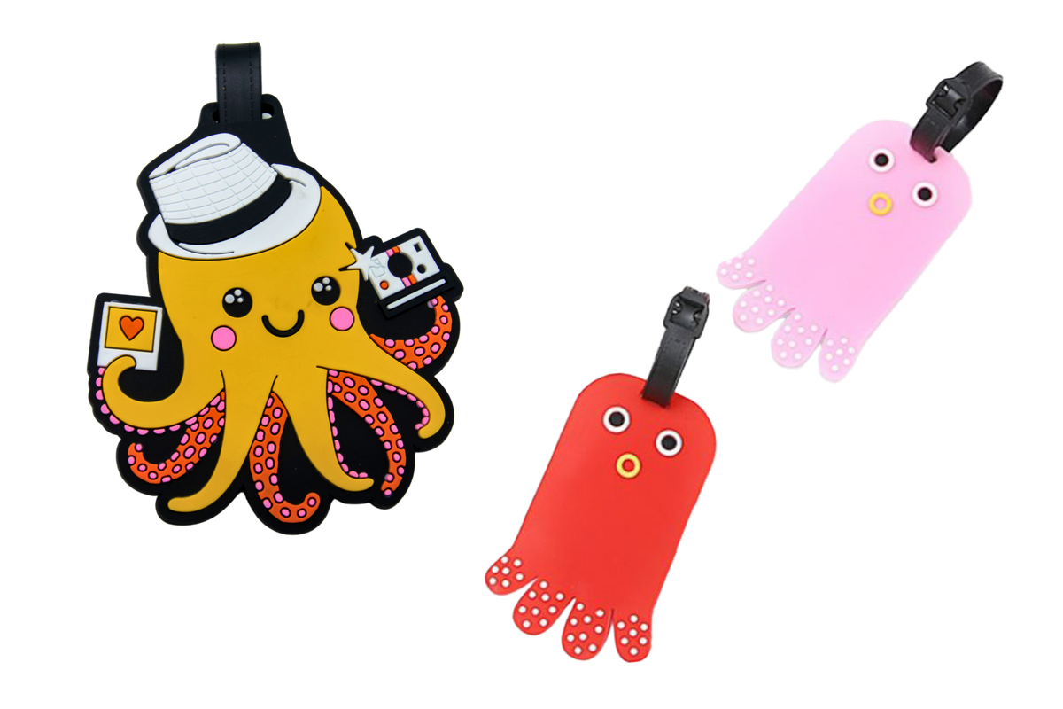 Cute Octopus Animal Design Luggage Tag