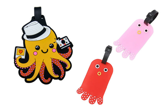 Cute Octopus Animal Design Luggage Tag