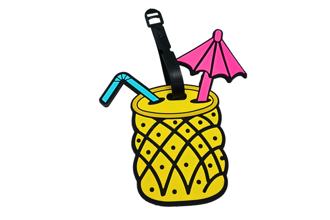 Cool Chill Pineapple Theme Luggage Tag