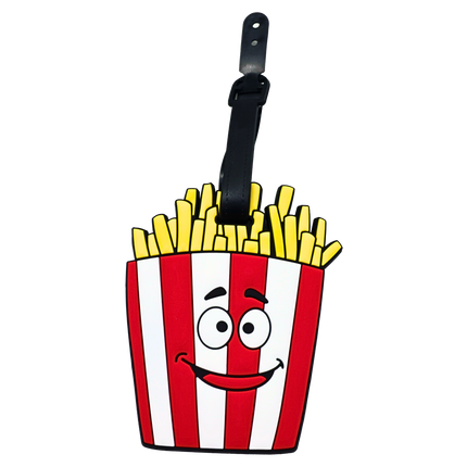 French Fries Design Luggage Tag