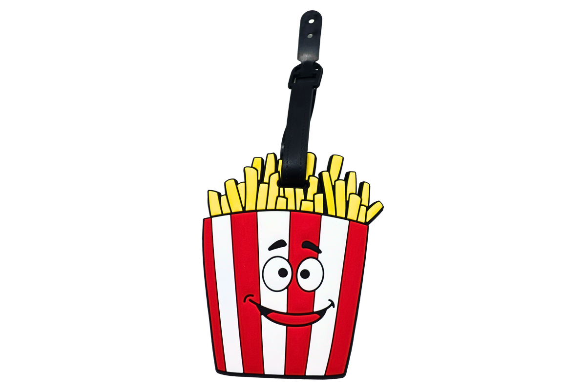French Fries Design Luggage Tag